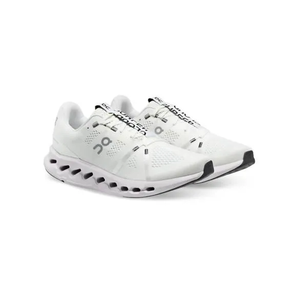 NEW ON RUNNING men's cloudsurfer shoes in white/frost