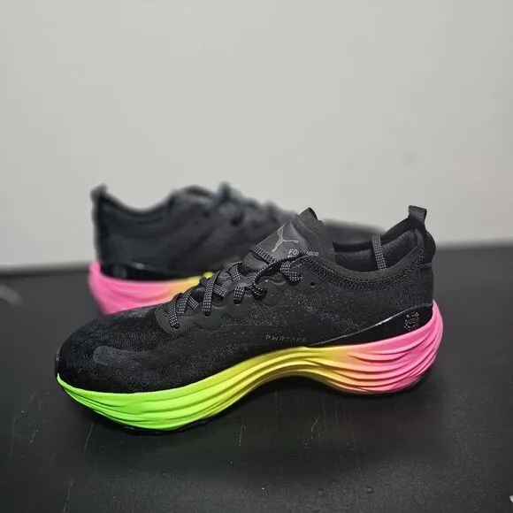 New Puma ForeverRun Nitro Futrograde Running Black Shoes 380005-01  Men's Size 9