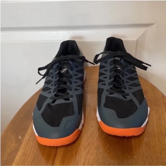 New Reebok Sneakers Stability Speed TR Crossfire Focused Gray Orange White Sport
