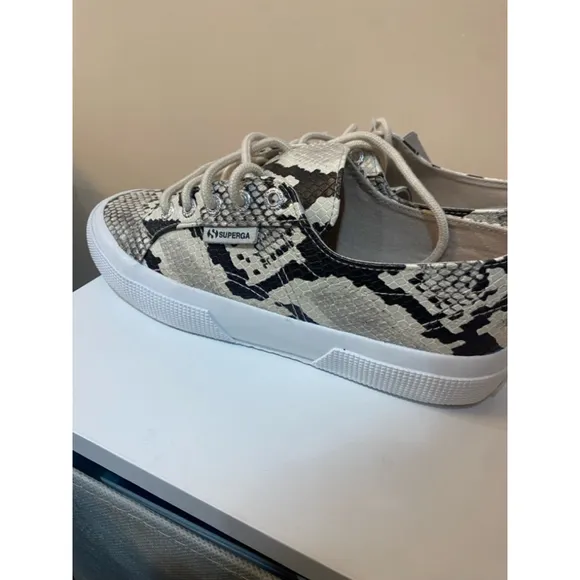 New Superga Snakeskin Sneakers 6.5
