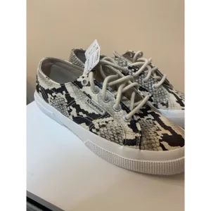 New Superga Snakeskin Sneakers 6.5