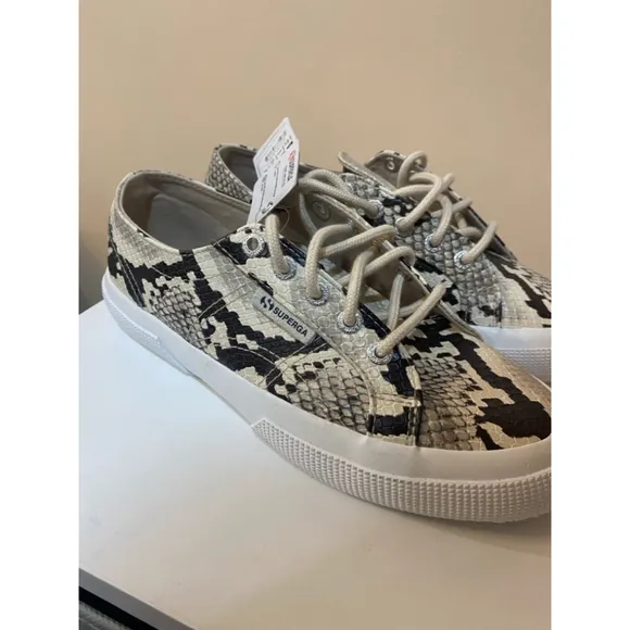 New Superga Snakeskin Sneakers 6.5