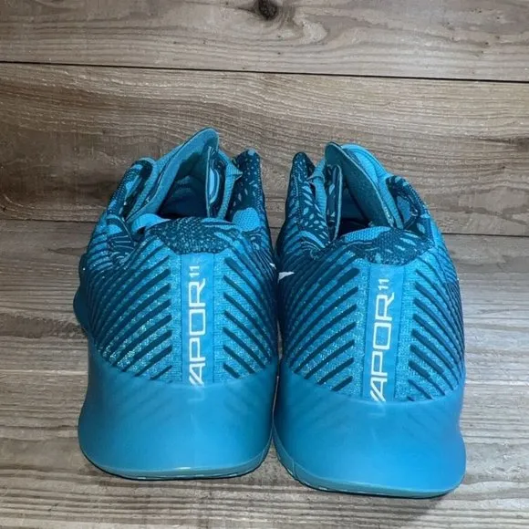 NEW Sz 10-11.5: Nike Men's Zoom Vapor 11 HC Tennis Shoes Teal Nebula/White