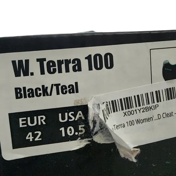NEW Tammaso Cycling W. Terra 100 in Black / Teal Sz 10.5