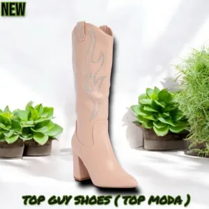 New TOP GUY Shoes ( TOP MODA ) Alias Western Boot Blush Pu