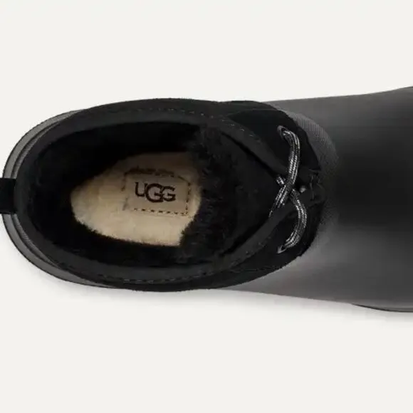 NEW  UGG Tasman X Lace Waterproof Rain Boots black for women 663tn