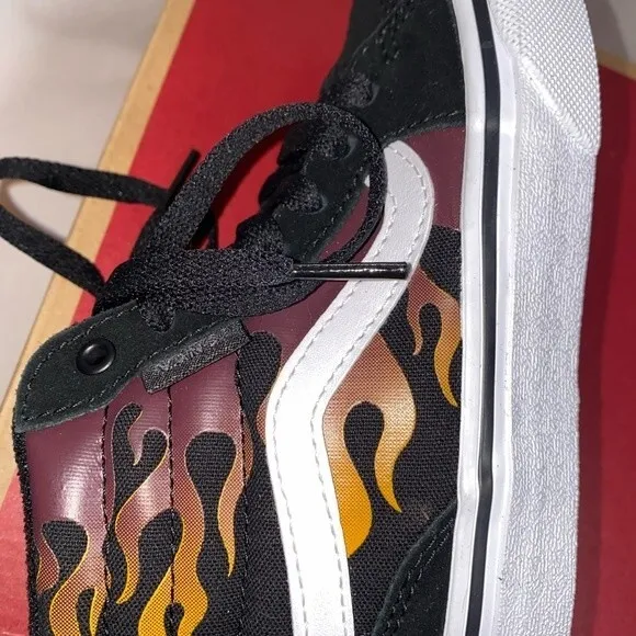 new vans flame filmore high top 11 youth old school lace up sneaker shoe retro