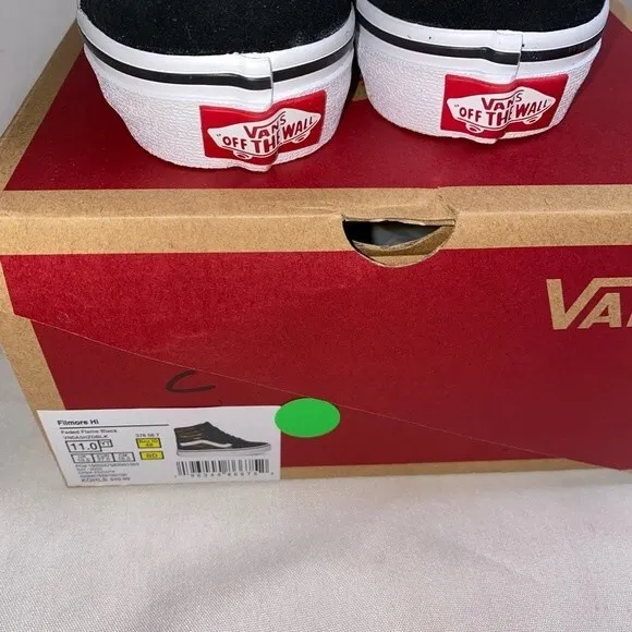 new vans flame filmore high top 11 youth old school lace up sneaker shoe retro