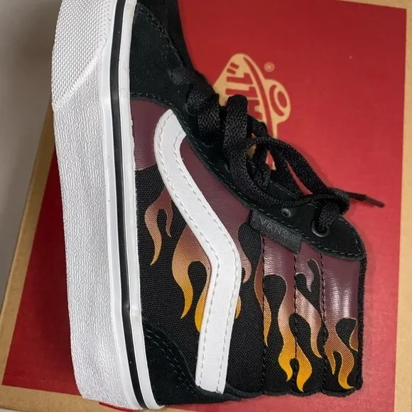 new vans flame filmore high top 11 youth old school lace up sneaker shoe retro