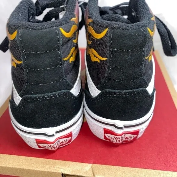 new vans flame filmore high top 11 youth old school lace up sneaker shoe retro