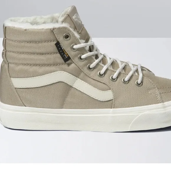 NEW Vans Sk8-Hi Cordura Sherpa Walnut/Marshmallow High-Top Shoes Men’s Size 9
