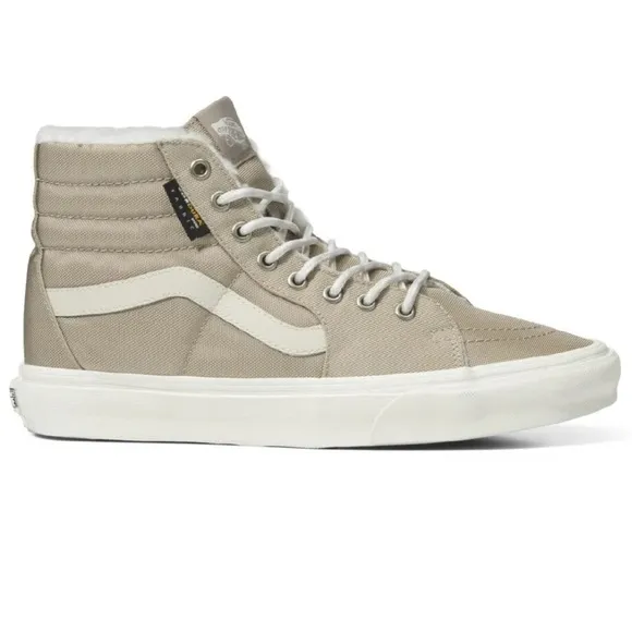 NEW Vans Sk8-Hi Cordura Sherpa Walnut/Marshmallow High-Top Shoes Men’s Size 9