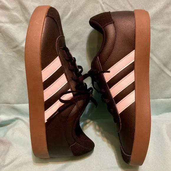 New With Box, Adidas, Boys Size 4.5, Black &amp; White, Skateboarding Tennis Shoes