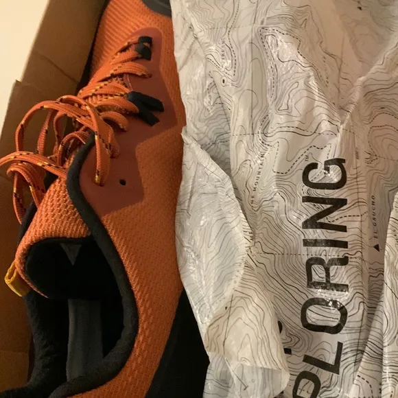 New with box , the North Face , Futurelight orange tennis shoes sz 12&amp;1/2