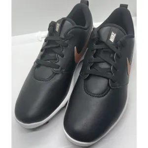 New Women’s Nike Roshe G Tour Golf‎ Cleats Shoes Black Bronze AR5582-001 Sz 8
