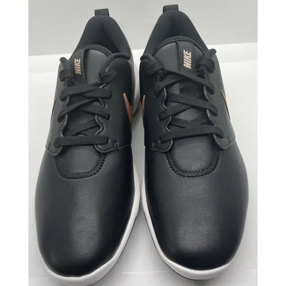 New Women’s Nike Roshe G Tour Golf‎ Cleats Shoes Black Bronze AR5582-001 Sz 8