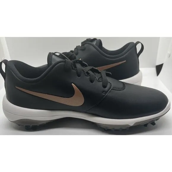 New Women’s Nike Roshe G Tour Golf‎ Cleats Shoes Black Bronze AR5582-001 Sz 8