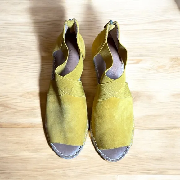 NEW Yellow Gentle Souls Wedge Sandals