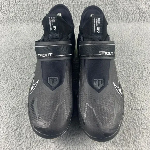 NEW NIKE FORCE Air Zoom Trout 8 Elite Baseball Cleats Mens 9 Shoes Game Black‎
