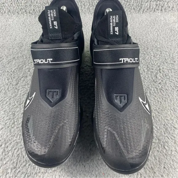 NEW NIKE FORCE Air Zoom Trout 8 Elite Baseball Cleats Mens 9 Shoes Game Black‎