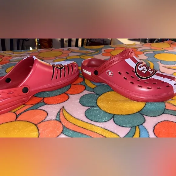 NFL 49ers Foco Clogs With Back Strap Size 13/14 XL Old Style