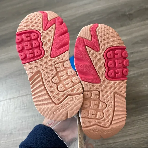 NIB Adidas Originals Nite Joggers El 1 Pink Shoes Toddler Size 7