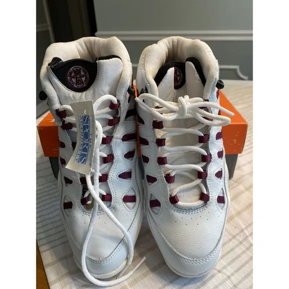 NIB - Nike Air Web Lite 171048-101 White Black Red Women’s Mid Sneakers Size 9
