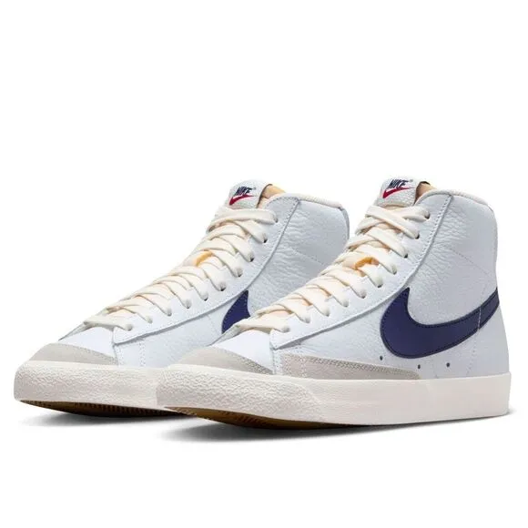 NIB Nike Blazer Mid 77 (Mens Size‎ 9) Shoes FN6877 100 White Washed Denim