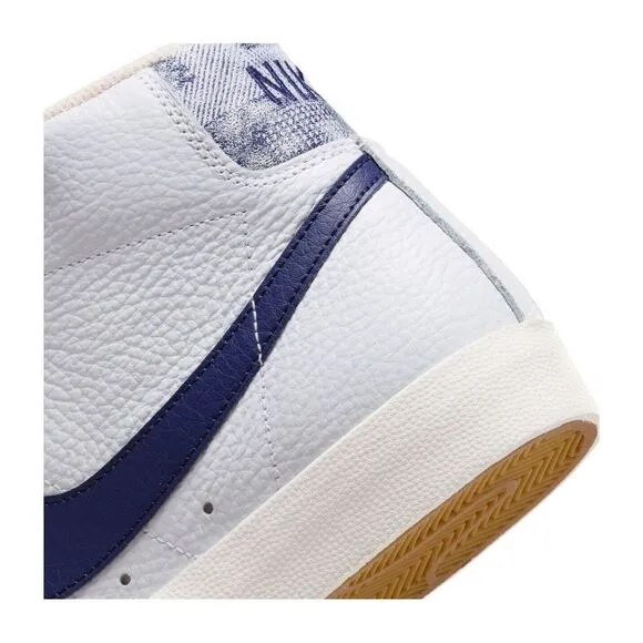NIB Nike Blazer Mid 77 (Mens Size‎ 9) Shoes FN6877 100 White Washed Denim