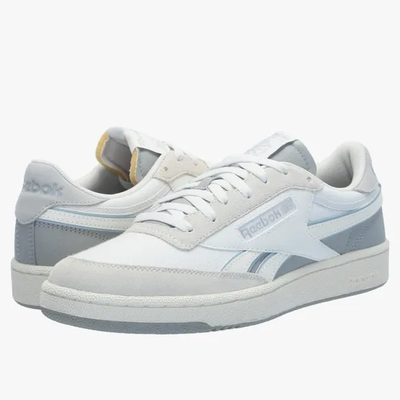 NIB Reebok Club C Revenge Unisex Tennis Shoes 👟 Grey &amp; Chalk size 6.5 EUR 38.5