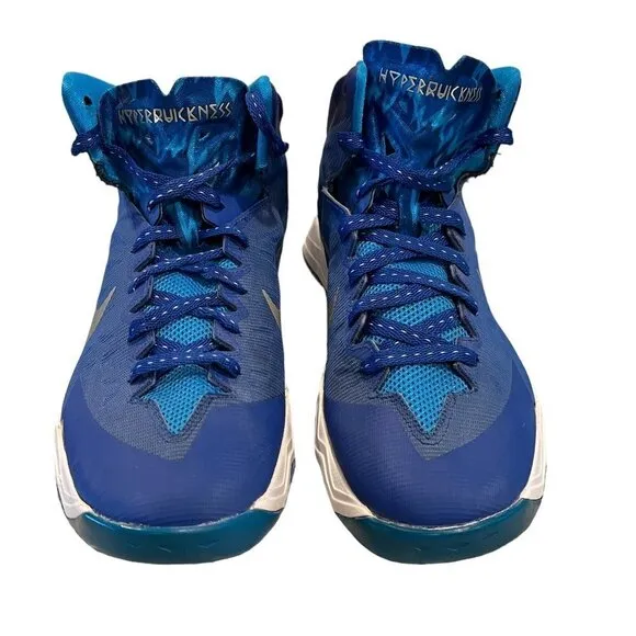 NIKE 2013 Blue Hyperquickness Zoom Mid Top Basketball Shoes 616865-400