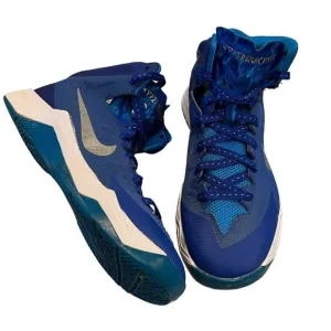 NIKE 2013 Blue Hyperquickness Zoom Mid Top Basketball Shoes 616865-400