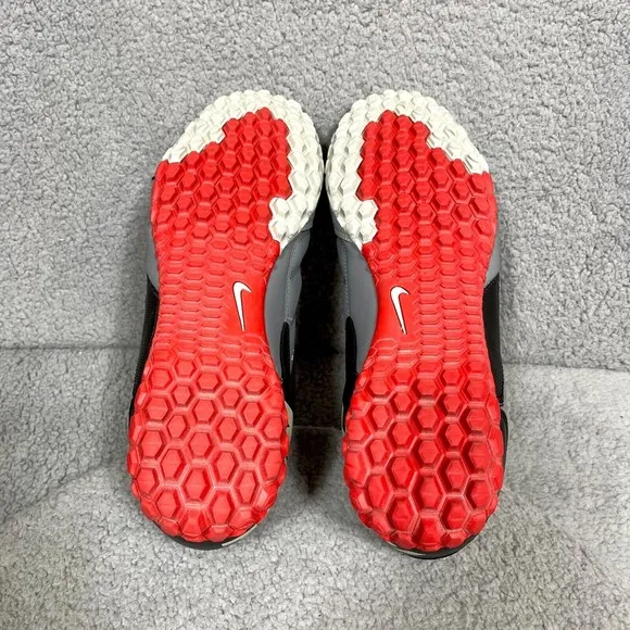 Nike 5 Bomba Mens Size 13 Soccer Football Shoes Black Gray Red 415130-003