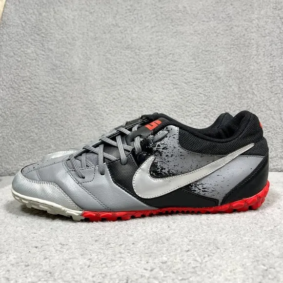 Nike 5 Bomba Mens Size 13 Soccer Football Shoes Black Gray Red 415130-003