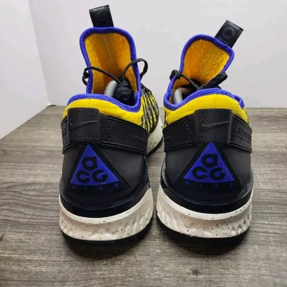 Nike ACG React Terra Gobe K2 LDV Mens Size 12 Shoes Yellow Black Blue Sneakers