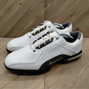 Nike Advance Carbon Fiber Golf Shoes Mens Size 13 White Golf Cleats Outdoors