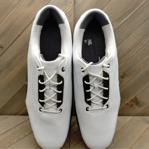 Nike Advance Carbon Fiber Golf Shoes Mens Size 13 White Golf Cleats Outdoors