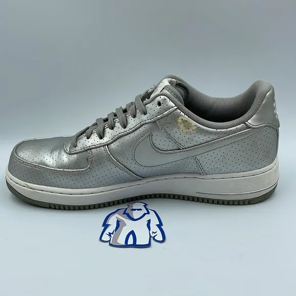 Nike AF1 Low ‘07 LV8 Metallic Silver Men’s Sz 10
