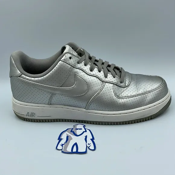 Nike AF1 Low ‘07 LV8 Metallic Silver Men’s Sz 10