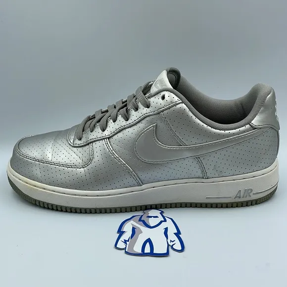 Nike AF1 Low ‘07 LV8 Metallic Silver Men’s Sz 10
