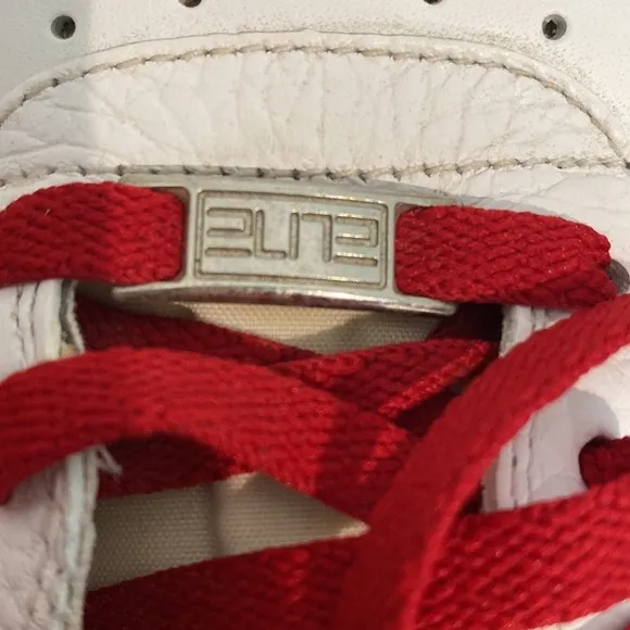 Nike Air Air Force One Red and White EUC Tennis Shoes - Size 14