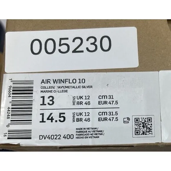 Nike Air  Athletic Road DV4022-400 Running Shoes 10 Men's 13 Blue New