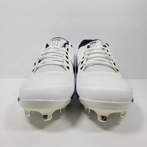 Nike Air Clipper 17 Men's White Black Metal Baseball Cleats 880261-101 US SZ 15