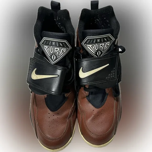 Nike Air Diamond Turf Deon Sanders Men’s Size 12 Brown Black