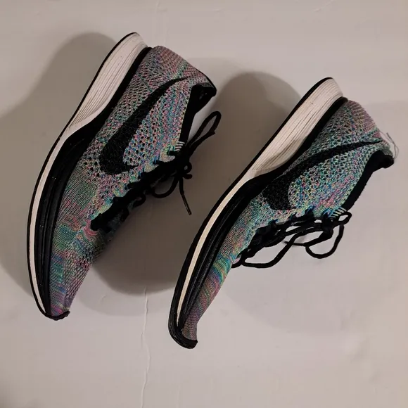 Nike Air Flyknit Racing Road Racer 2.0 Multicolored Running Sneaker Men's 9.5