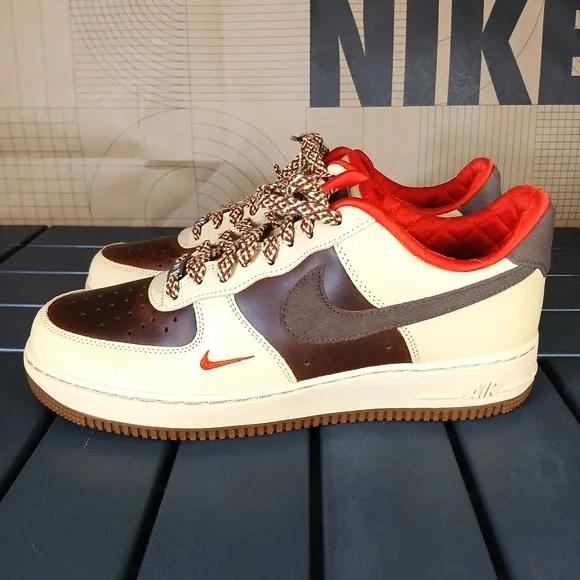 Nike Air Force 1 '07 Light British Tan Cacao HQ3447-222 Men's Size 9.5 - New NA