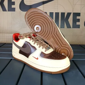 Nike Air Force 1 '07 Light British Tan Cacao HQ3447-222 Men's Size 9.5 - New NA