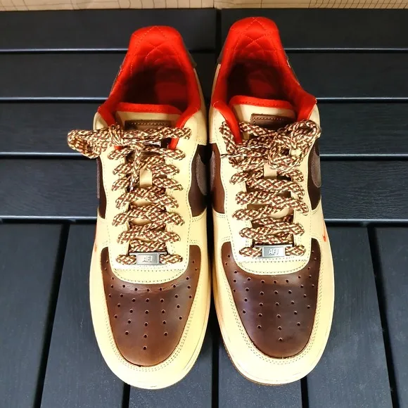 Nike Air Force 1 '07 Light British Tan Cacao HQ3447-222 Men's Size 9.5 - New NA