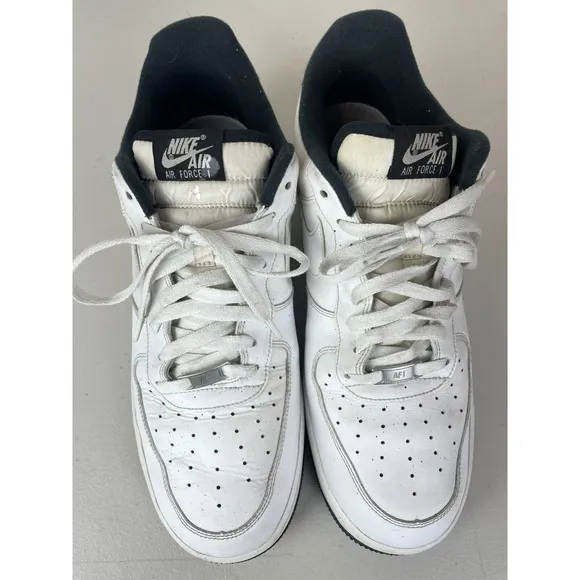 Nike Air Force 1 Shoes Men 13 Black White 2007 CD0884 100 Comfort Casual Classic