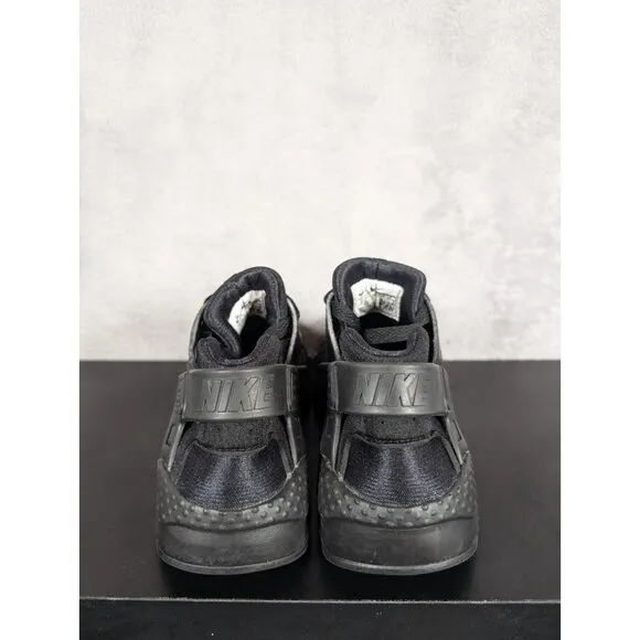 Nike Air Huarache Run Sneakers Boys Size 3.5 Youth Black Shoes Running Training